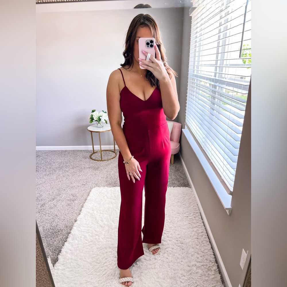 Burgundy Jumpsuit